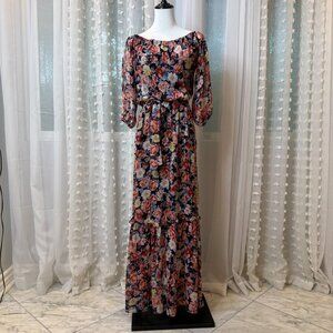 Long Flowy Floral Dress